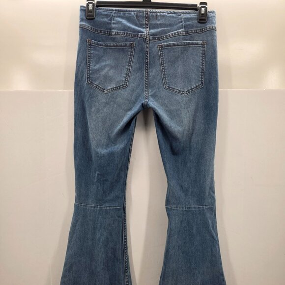 Free People Just Float On Flare Jeans Womens   Blue Stretch 29 x 34 - Picture 2 of 16